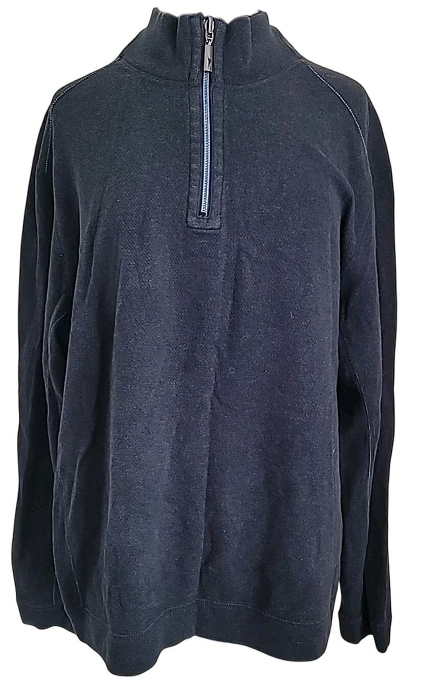 Tommy Bahama Reversible 1 2 Zip Sweater L Coastal Luxe